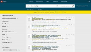 Widok strony startowej Katalogu Biblioteki Narodowej- wyszukiwarka OMNIS