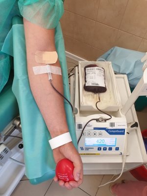Proces pobierania krwi