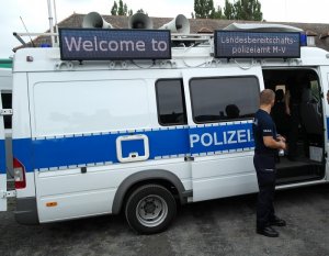 Trójstronne Seminarium Policyjne w Güstrow - sprzęt Policji niemieckiej.