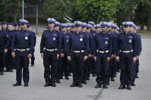 Pododdział słuchaczy kursu specjalistycznego w zakresie ruchu drogowego
