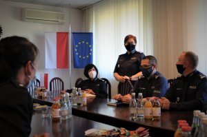 Kierownictwo CSP p[podczas spotkania z delegacją Policji niemieckiej