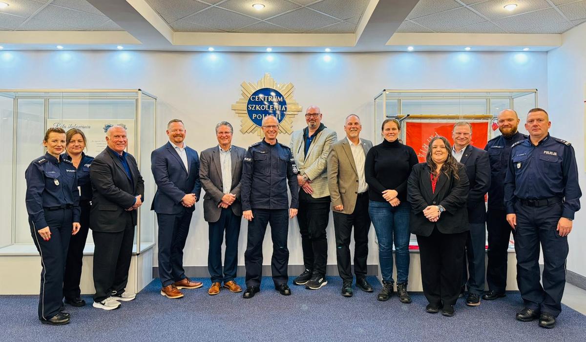 Goście z Uniwersytetu Stanowego im. Sama Houstona z Huntsville w Teksasie z wizytą w Centrum Szkolenia Policji w Legionowie