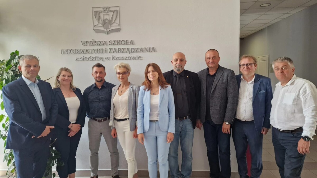 Wizyta przedstawicieli CSP i KGP w Wyższej Szkole Informatyki i Zarządzania w Rzeszowie